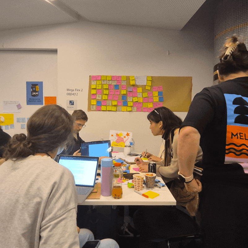 Team brainstorming session